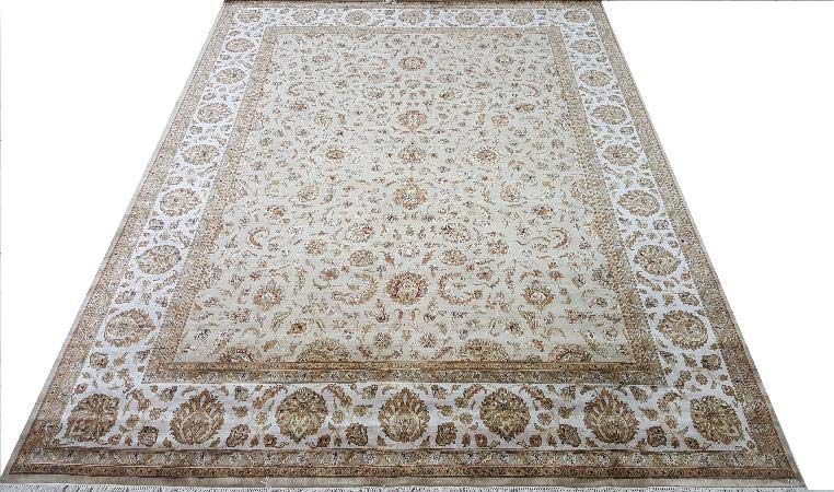13/13 Hand Knotted Pure Silk Carpet 03