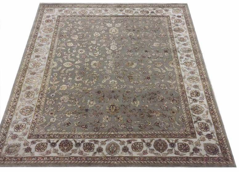 13/13 Hand Knotted Wool Silk Carpet 01