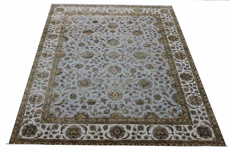 13/13 Hand Knotted Wool Silk Carpet 03