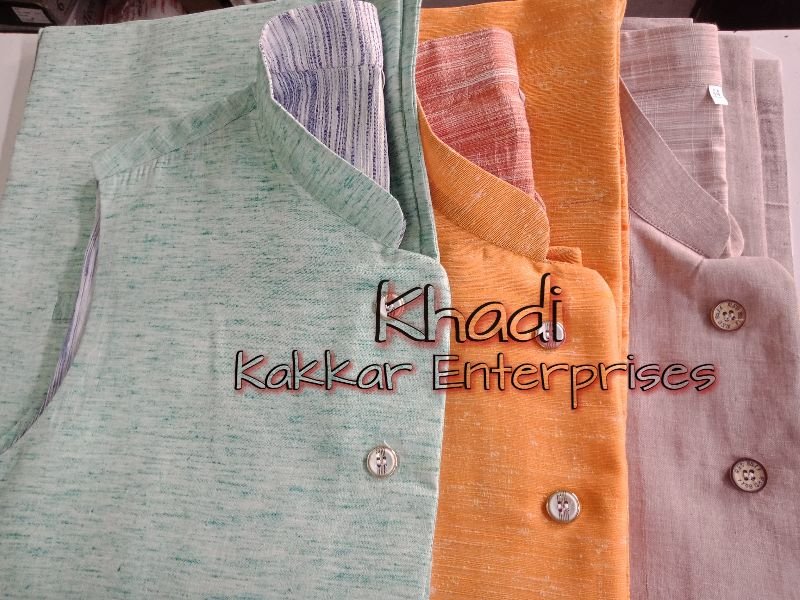 Khadi Cotton Nehru Jacket 01