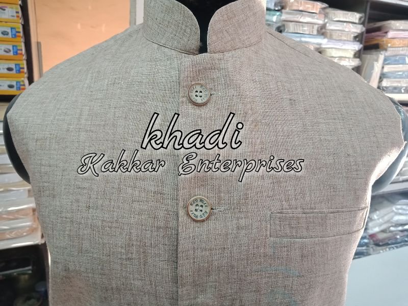 Khadi Cotton Nehru Jacket 02