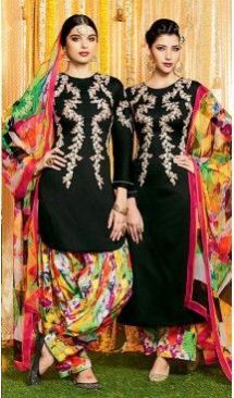 Crepe Patiala Suit 01