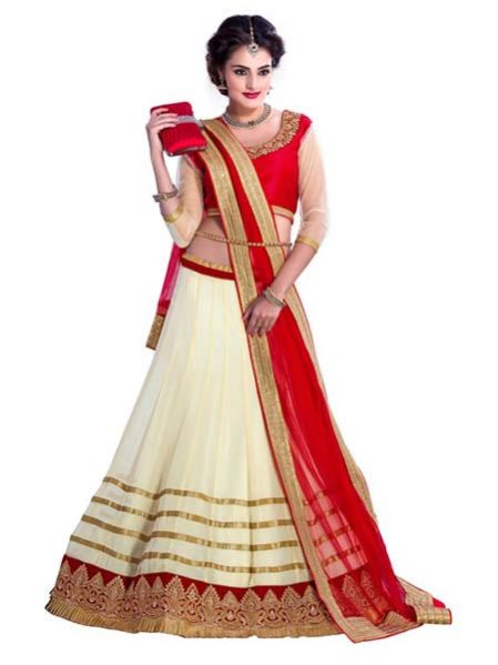 Designer Red Silk Lehengha