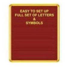 Gold Sign Fabric Board