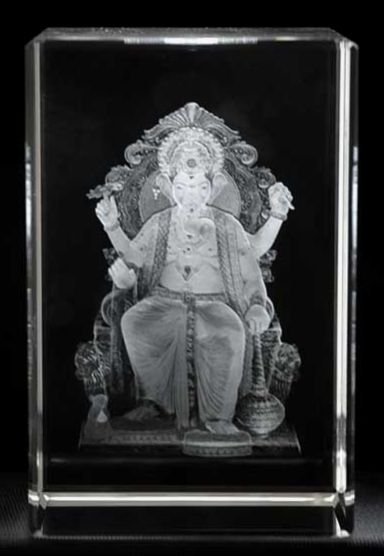 2D Or 3D Laser Engraving In Crystal