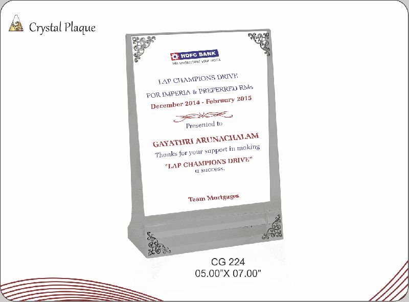 Crystal Trophy Suppliers