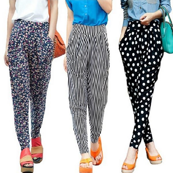 Ladies Long Harem Pants 02