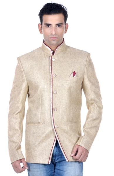 Mens Terry Rayon Blazer (AMF Blz184j-Cream-C)