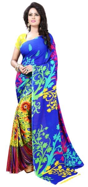 Georgette Saree (Radium Velly 01)