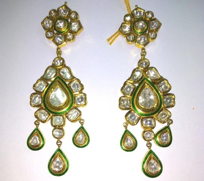Diamond Polki Earrings 01
