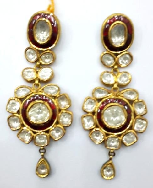 Diamond Polki Earrings 02