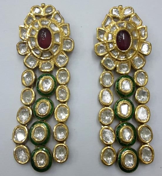 Diamond Polki Earrings 05