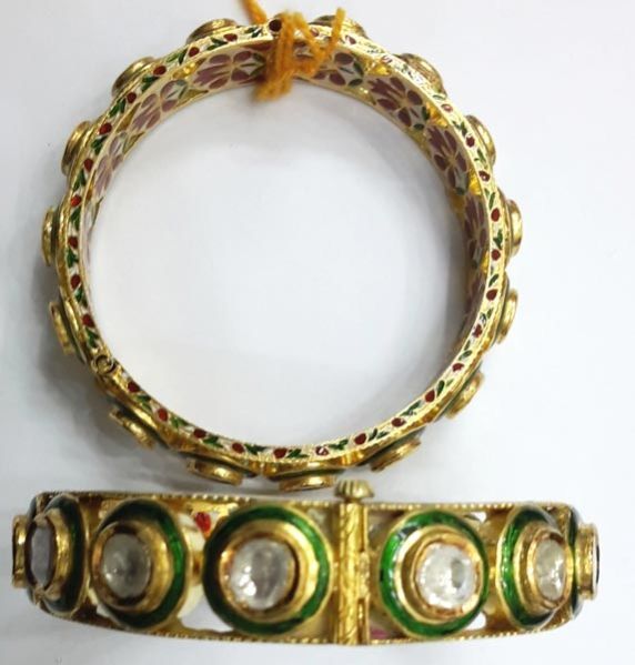 Diamond Polki Kada Set 01