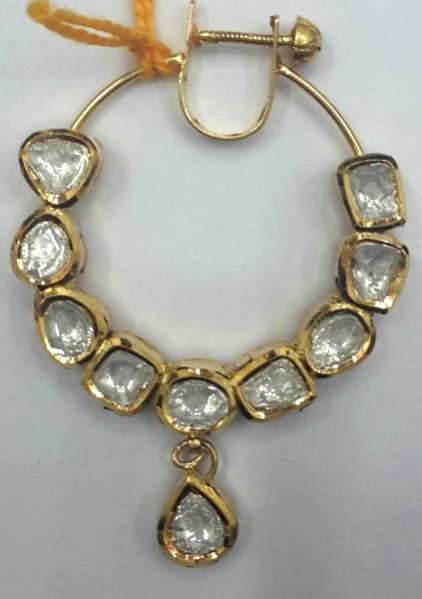 Diamond Polki Nose Ring 01