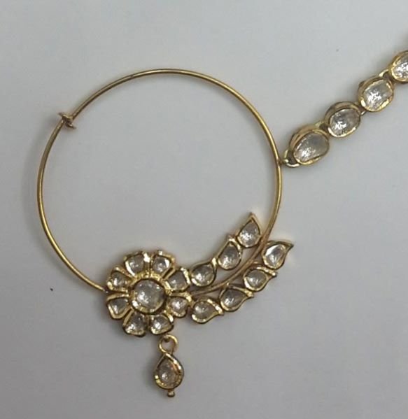 Diamond Polki Nose Ring 02