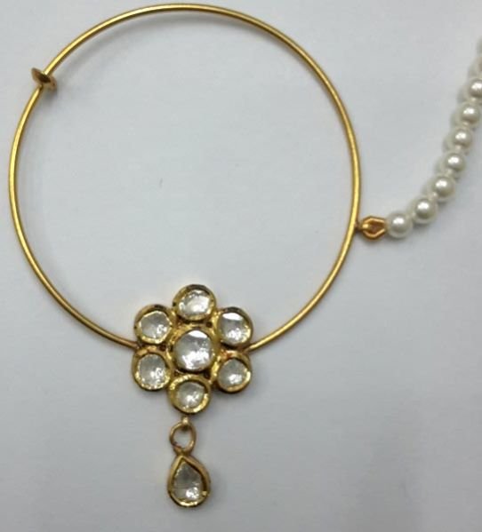 Diamond Polki Nose Ring 03