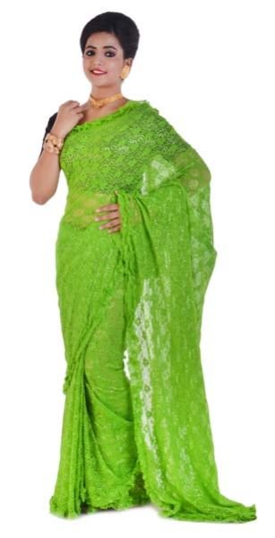 Floral Net Saree (AI 011)