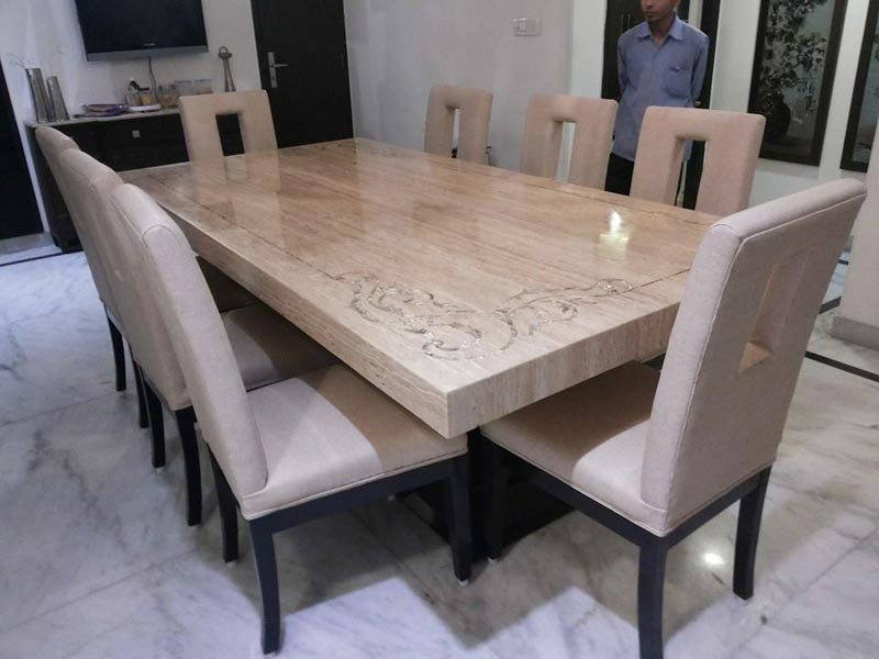 Wooden Dining Table Set 01