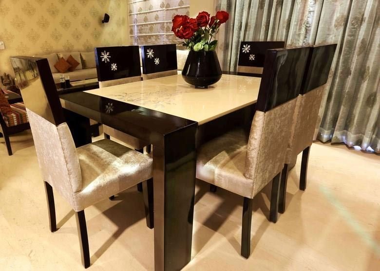 Wooden Dining Table Set 02