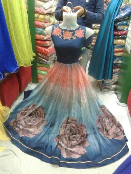 Party Wear Anarkali Suit 07