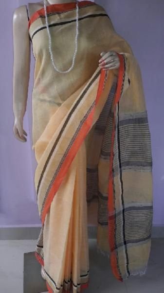 Ladies Linen Sarees 01