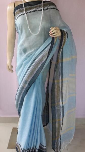 Ladies Linen Sarees 02