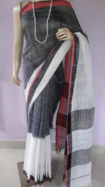 Ladies Linen Sarees 04