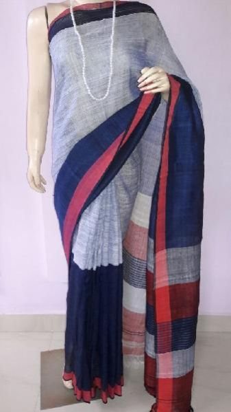 Ladies Linen Sarees 06