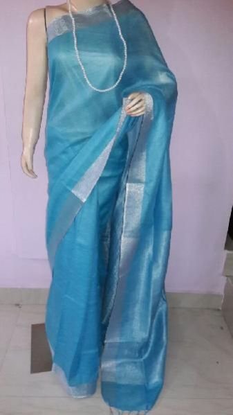 Ladies Linen Sarees 14
