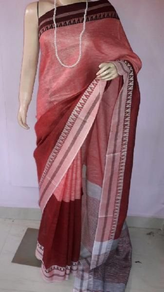 Ladies Linen Sarees 16