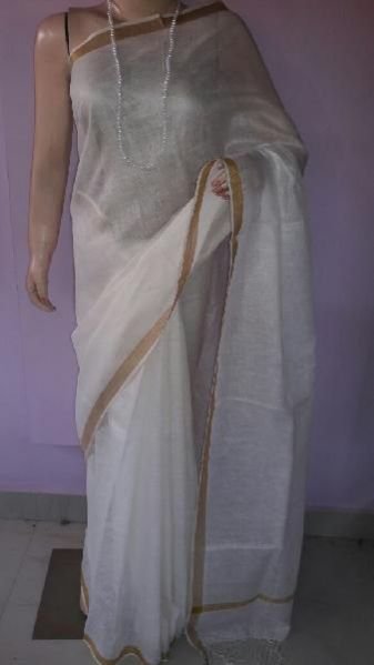 Ladies Linen Sarees 20