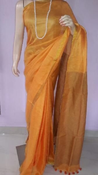 Ladies Linen Sarees 26