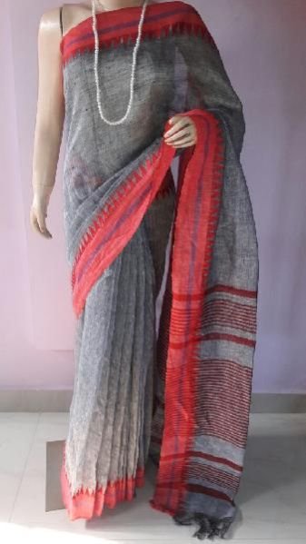 Ladies Linen Sarees 31
