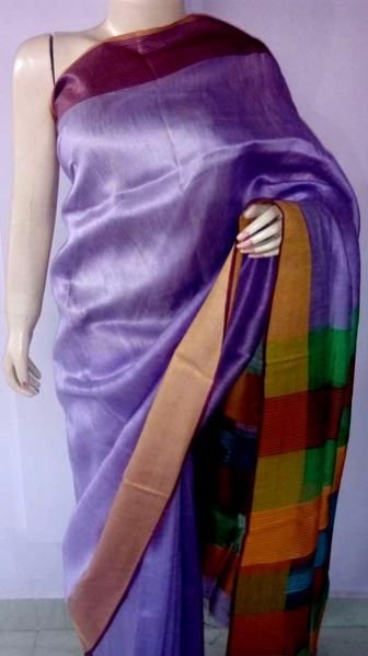 Ladies Linen Silk Sarees 07