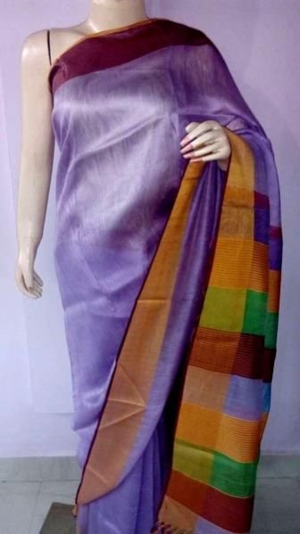 Ladies Linen Silk Sarees 12