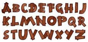 Wooden Alphabet Letters 02