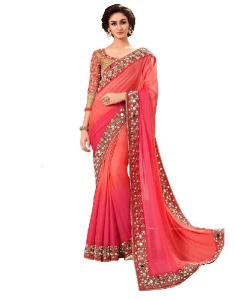Fancy Sarees (JNE-0991 Mirror Work)