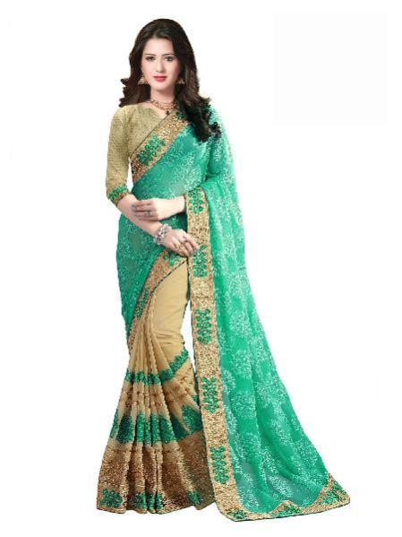 Fancy Sarees (JNE-1160 Multi-SR-Brasso)
