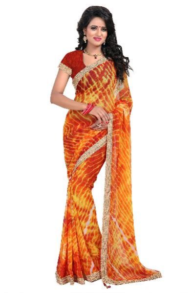 Heavy Georgette Sarees (JNE1170-ORANGE-SR-MS573)