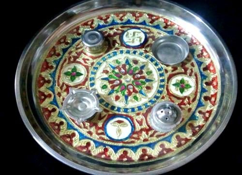 Decorative Pooja Plate 01