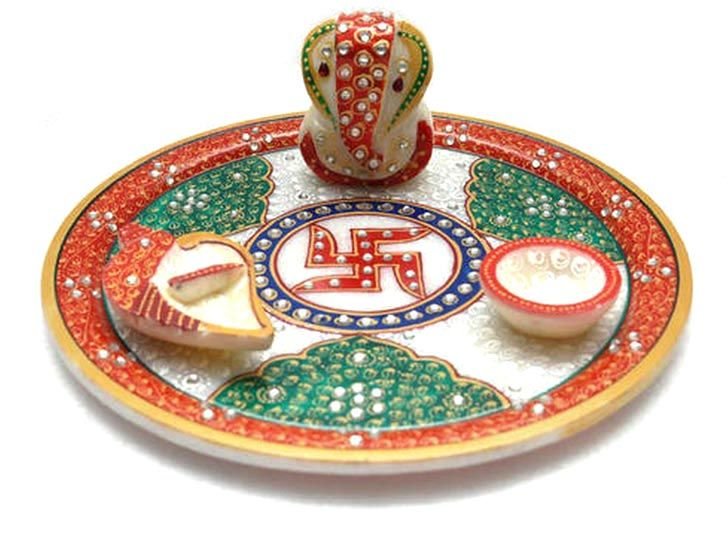 Decorative Pooja Thali 10