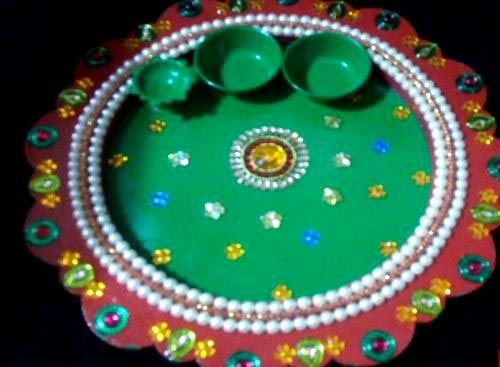Decorative Pooja Plate 02