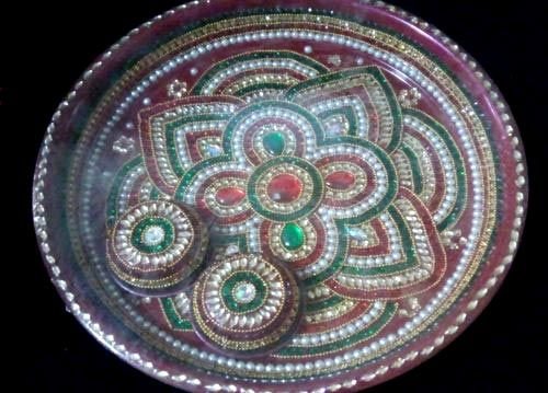Decorative Pooja Plate 03