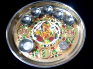 Decorative Pooja Plate 04