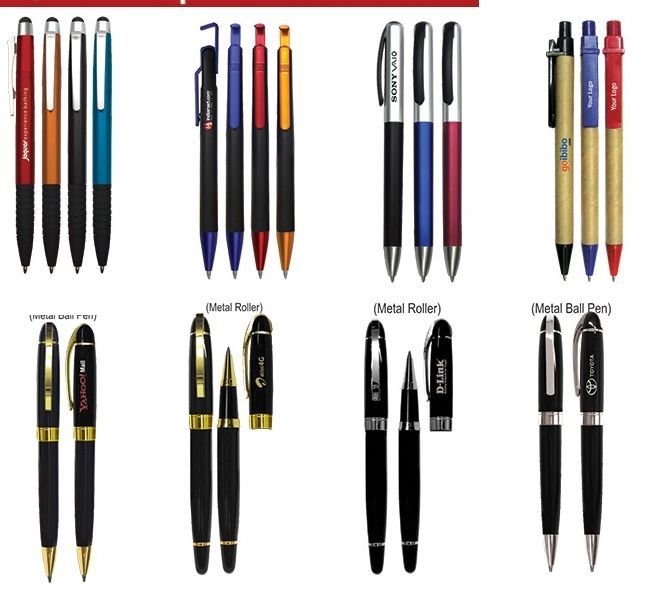 Plastic & Metal Clip Ball Pen 02