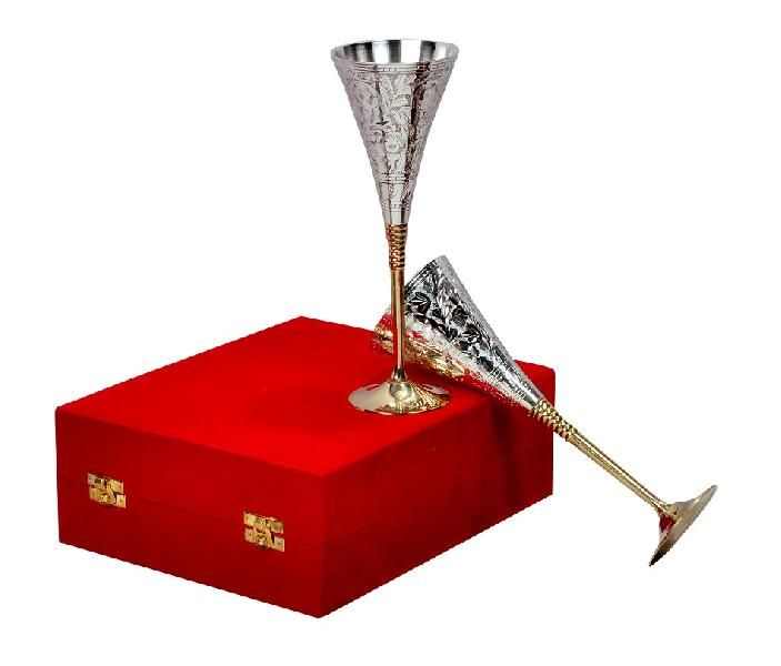 Silver Plated Wine Glass 02