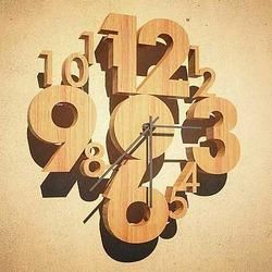 Wooden Wall Clock 01