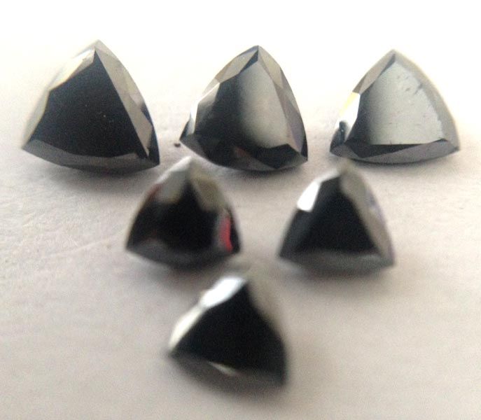 Trillion Shape Black Diamond 01