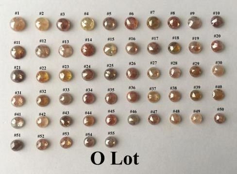 Yellowish Rose Cut Diamonds - 01