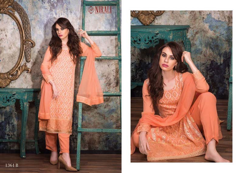 NR Nawazish 1361 B in Georgette with Embroidered